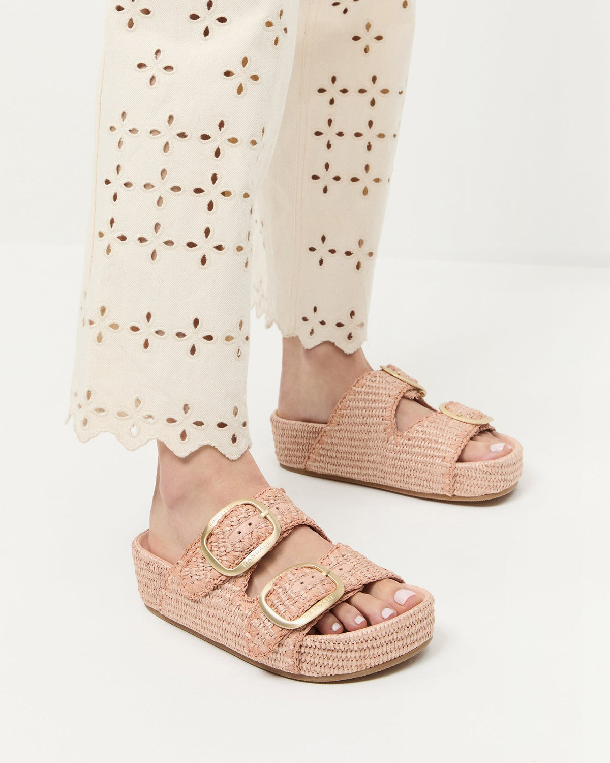 Loeffler Randall Customer Favorite - Theo Blush Two-Band Sandal
