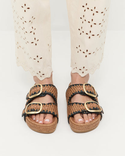 Loeffler Randall Great Value - Theo Brown Two-Band Sandal