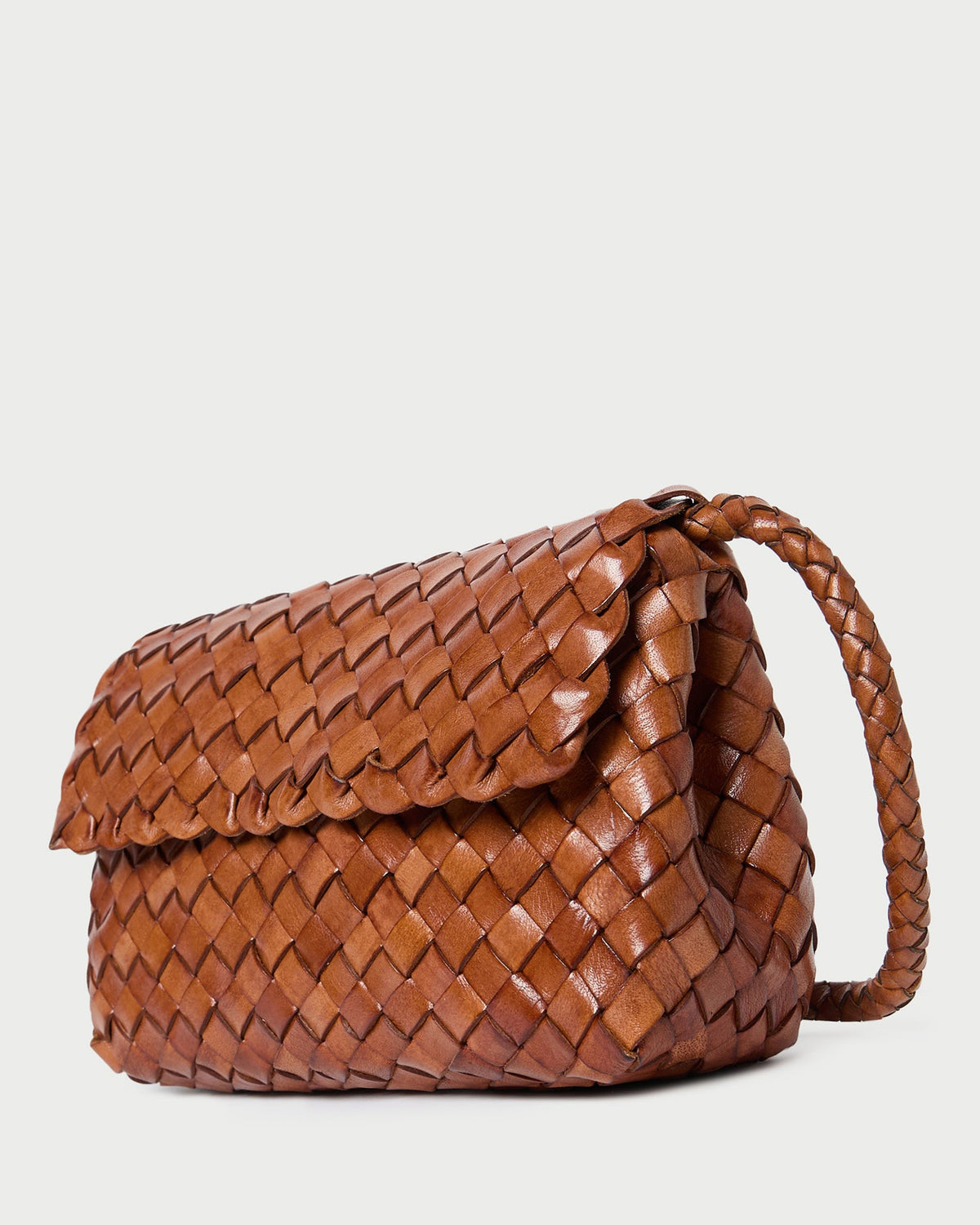 Loeffler Randall Quality - Vinnie Timber Woven Leather Crossbody