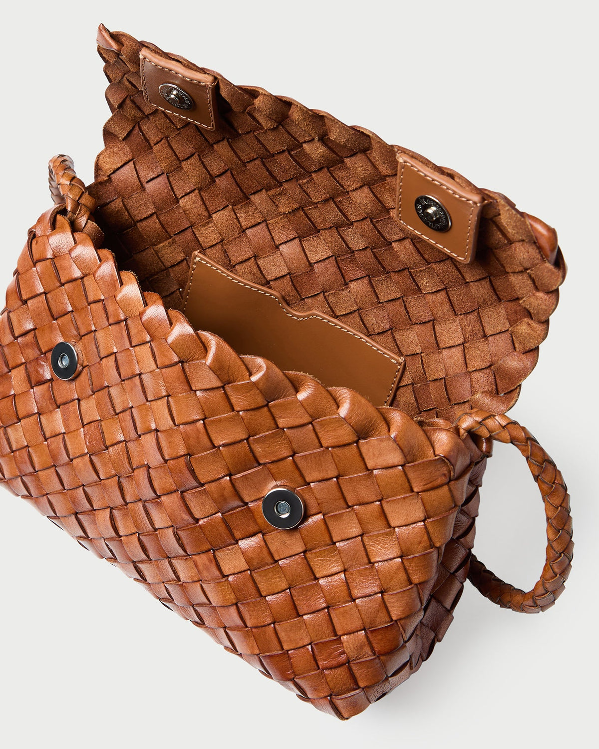 Loeffler Randall Quality - Vinnie Timber Woven Leather Crossbody