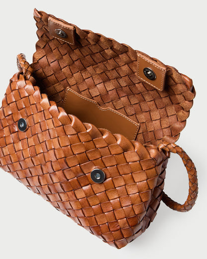 Loeffler Randall Quality - Vinnie Timber Woven Leather Crossbody