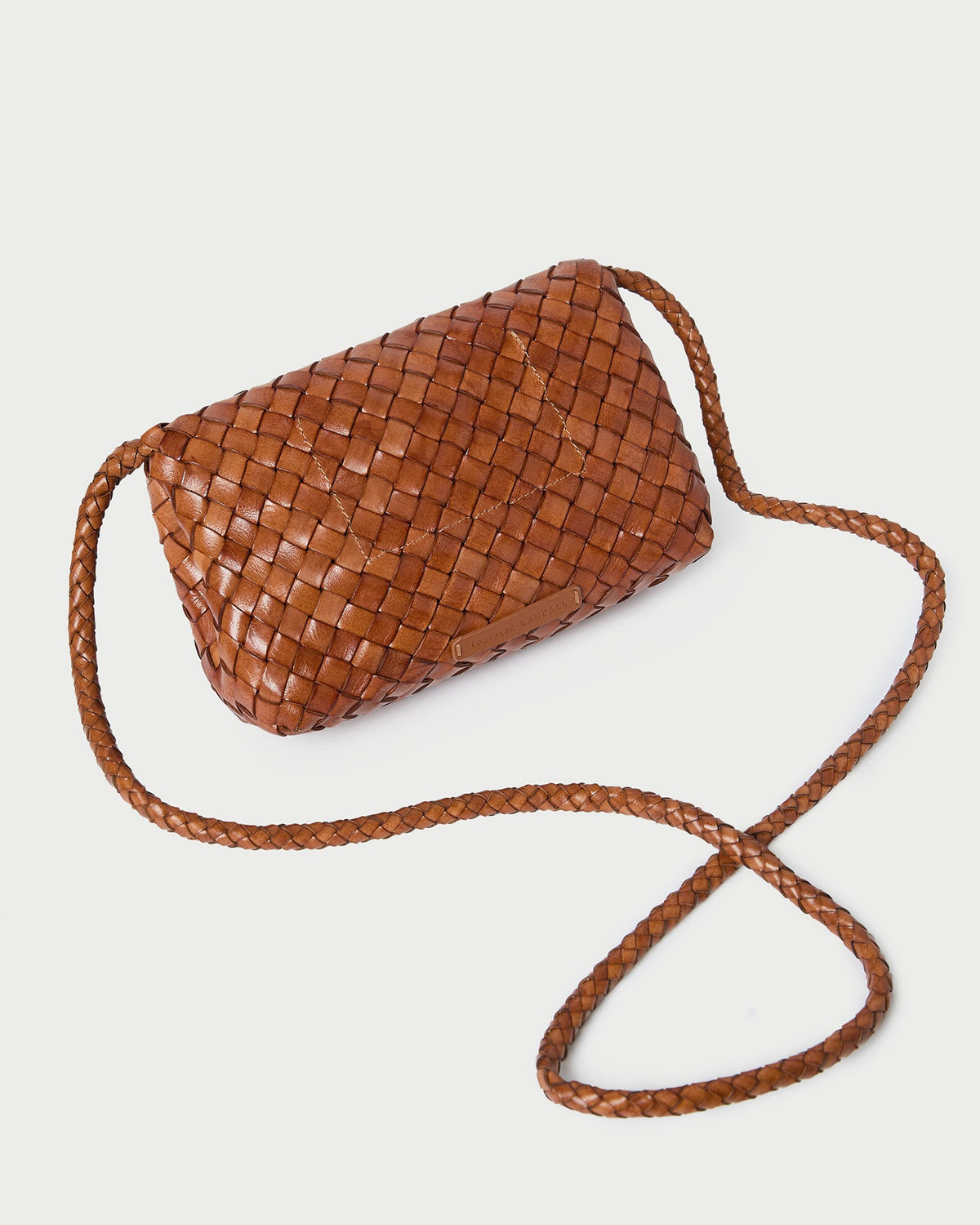 Loeffler Randall Quality - Vinnie Timber Woven Leather Crossbody