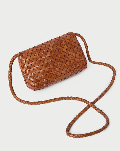 Loeffler Randall Quality - Vinnie Timber Woven Leather Crossbody