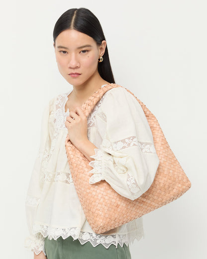 Loeffler Randall Trending - Willow Desert Sand Woven Hobo Bag
