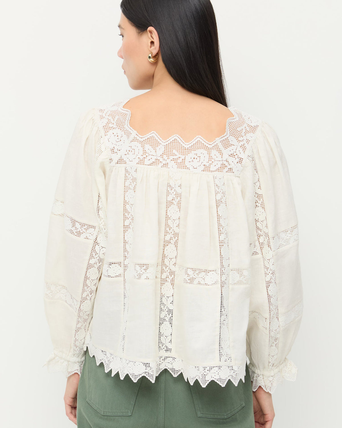 Loeffler Randall New - Pauline Embroidered Lace Blouse