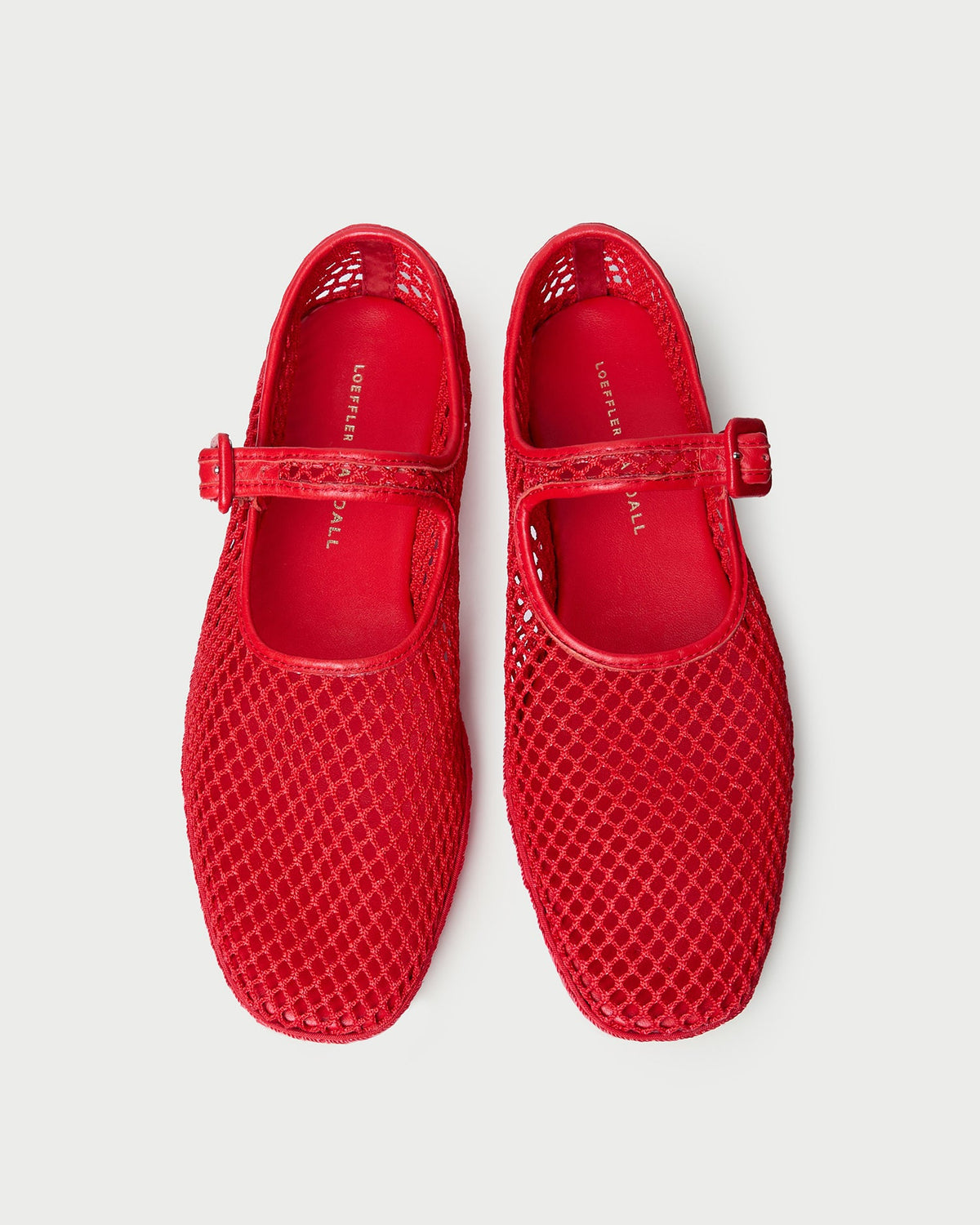 Loeffler Randall Quality - Rita Red Netted Mary Jane