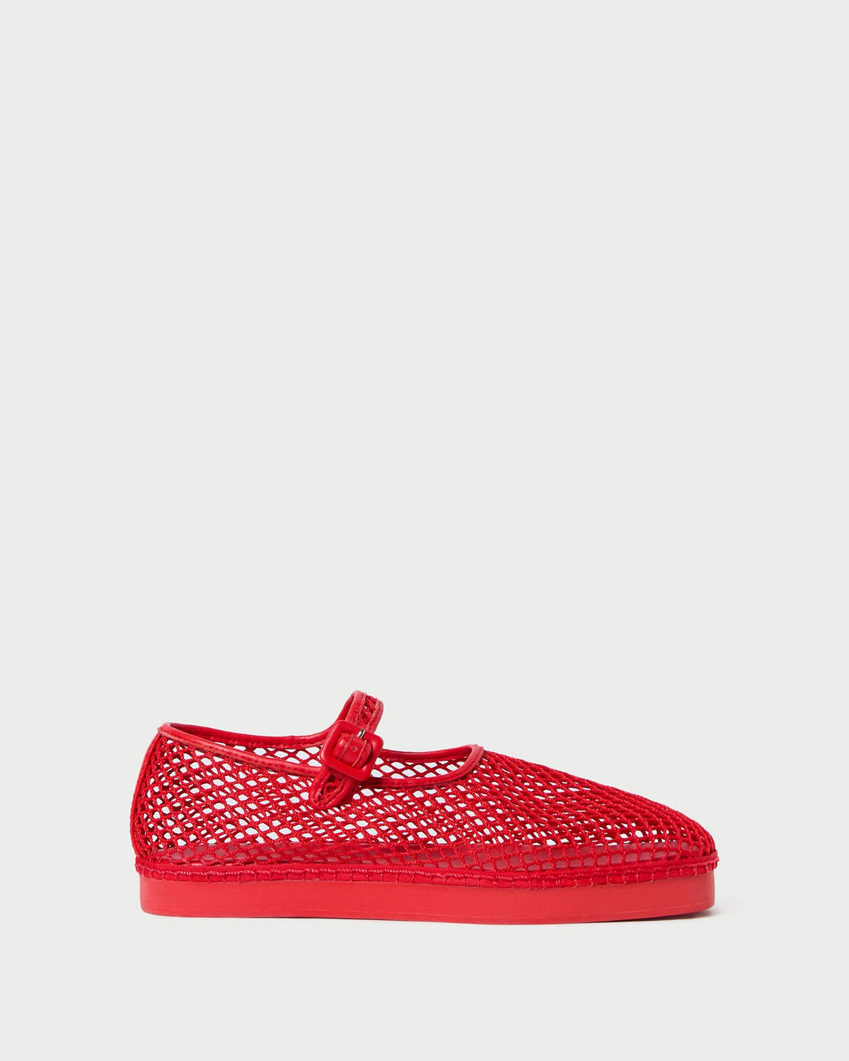 Loeffler Randall Quality - Rita Red Netted Mary Jane