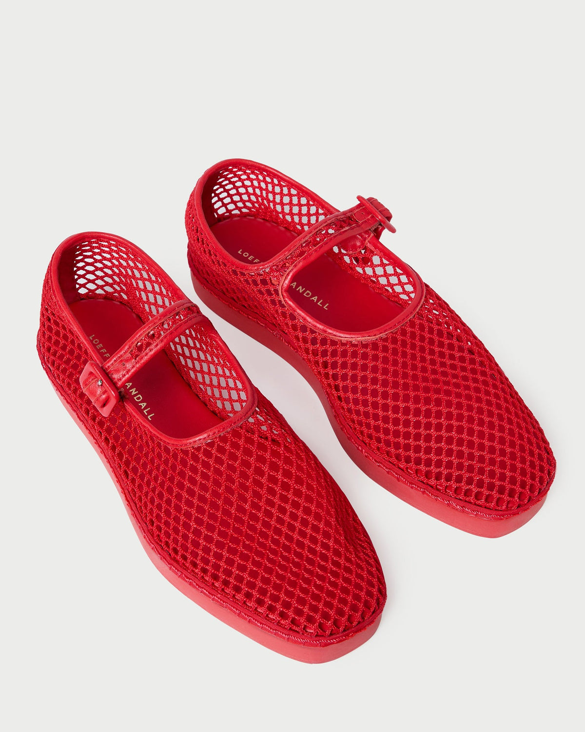 Loeffler Randall Quality - Rita Red Netted Mary Jane