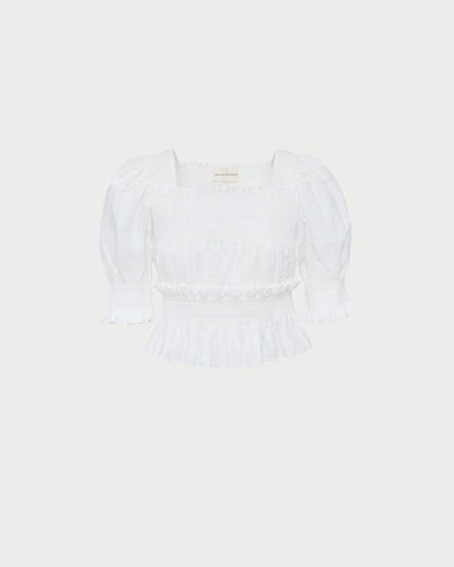 Loeffler Randall Trusted - Nicola Smocked Blouse