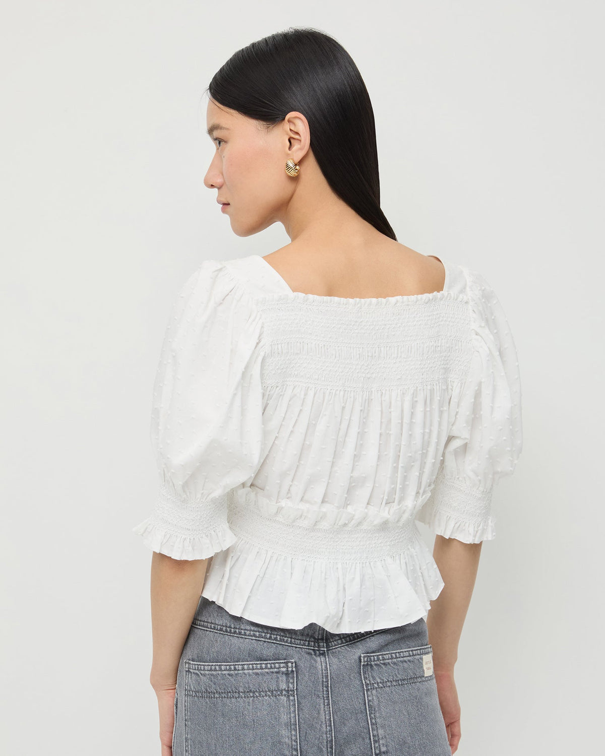 Loeffler Randall Trusted - Nicola Smocked Blouse