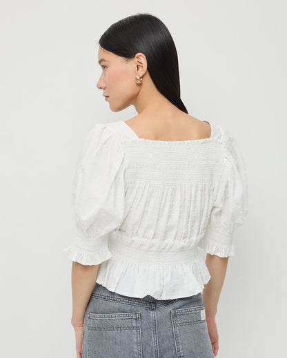 Loeffler Randall Trusted - Nicola Smocked Blouse