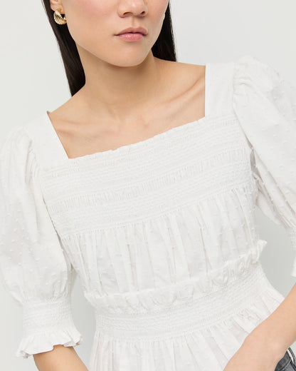 Loeffler Randall Trusted - Nicola Smocked Blouse