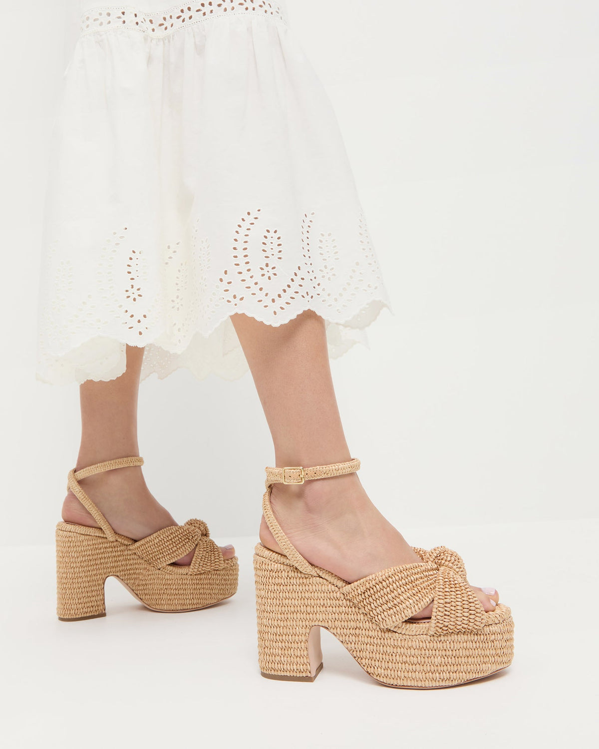 Loeffler Randall Classic - Liza Natural Platform Sandal