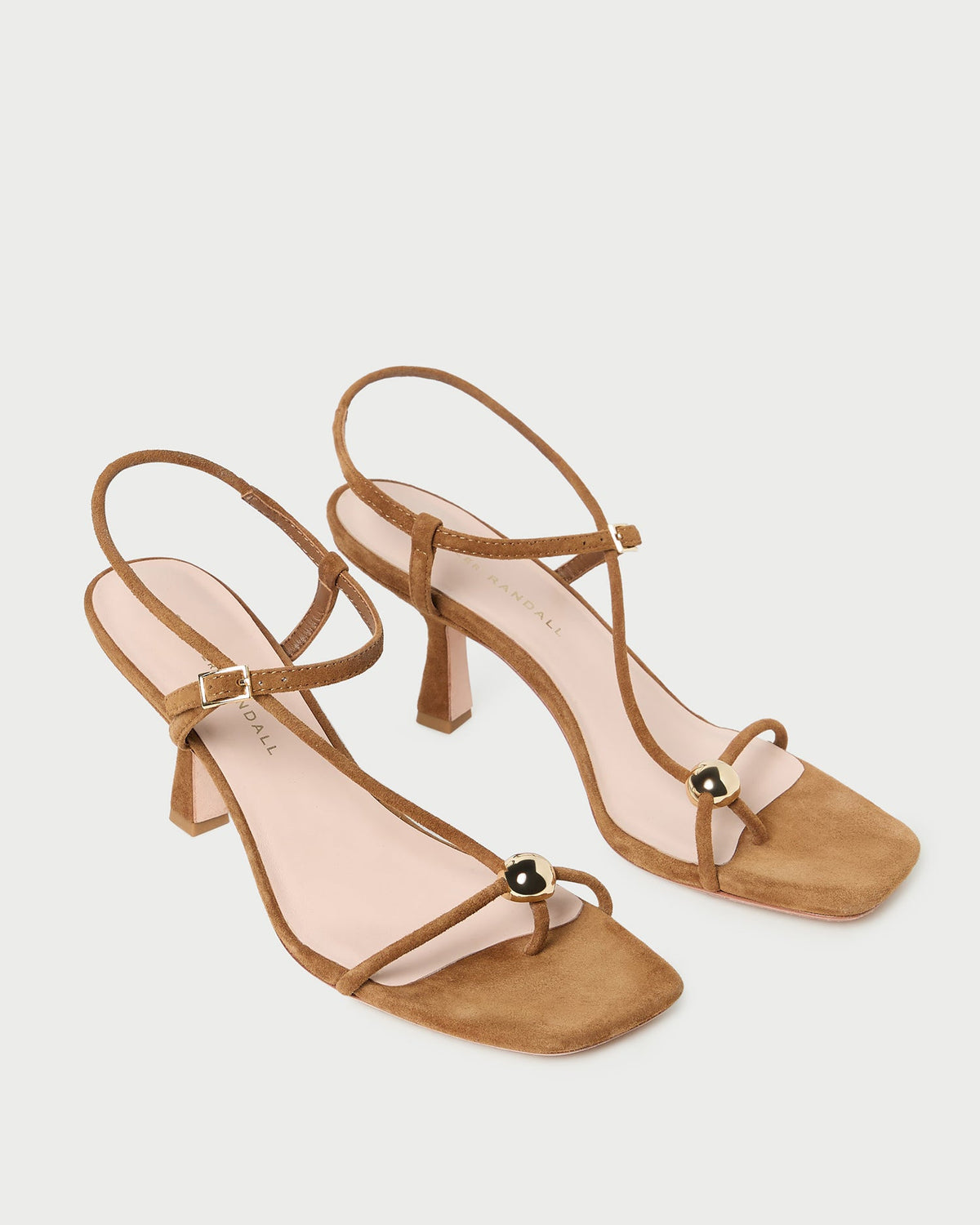 Loeffler Randall Sale - Triana Cacao Suede Mid-Heel Sandal