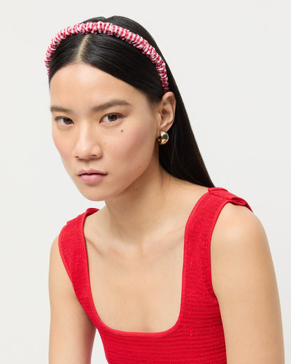 Loeffler Randall Quality - Sabine Red Gingham/Red Headband Set