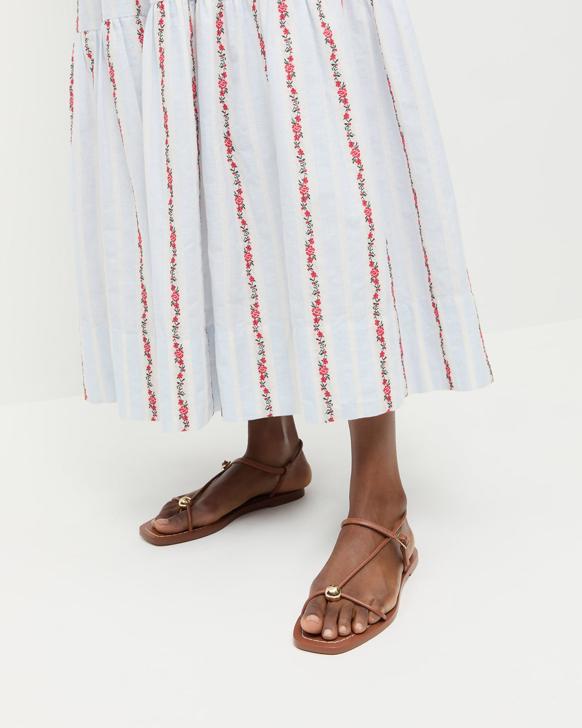 Loeffler Randall Deals - Lara Timber Leather Sandal