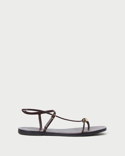 Loeffler Randall Trusted - Lara Espresso Leather Sandal