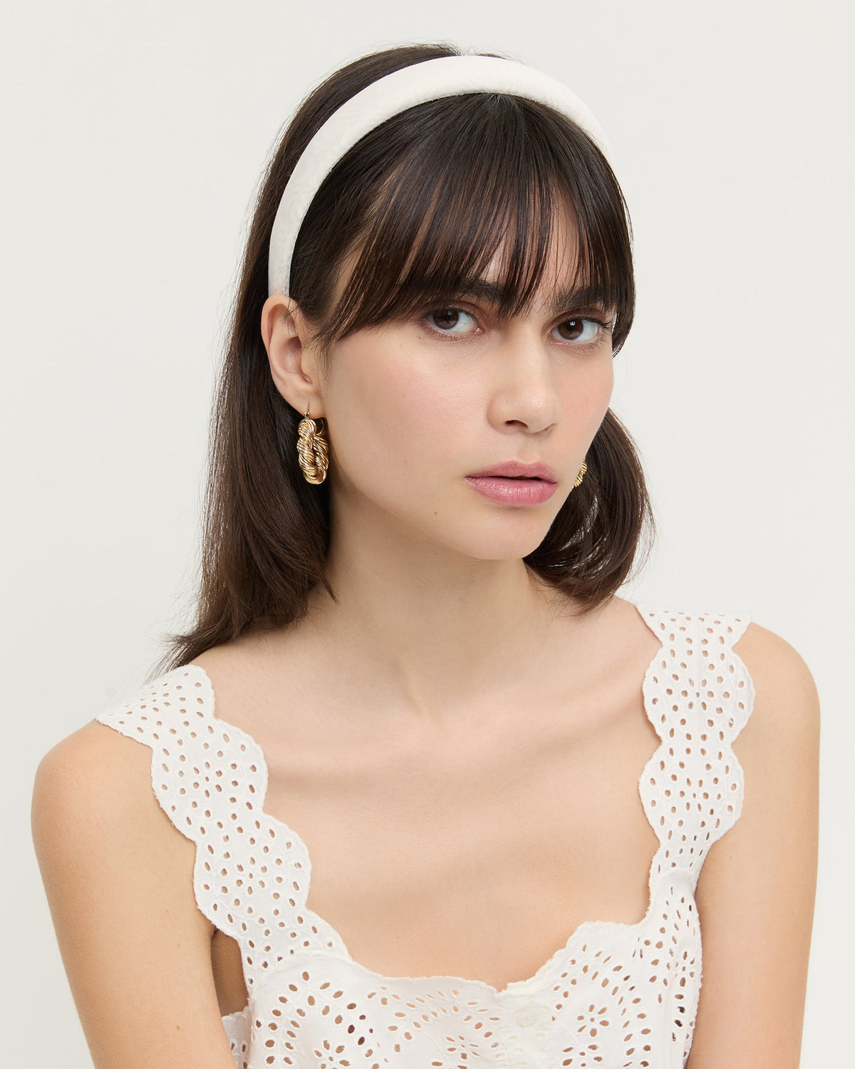 Loeffler Randall Trusted - Marina Cream Puffy Headband