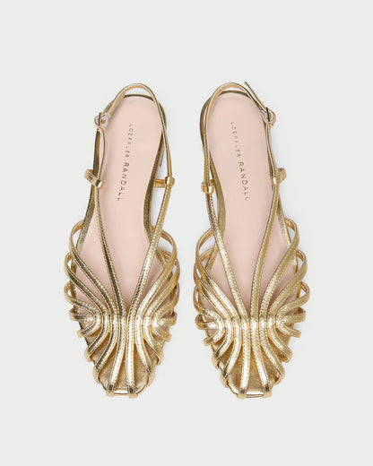 Loeffler Randall Essential - Devon Gold Slingback Sandal