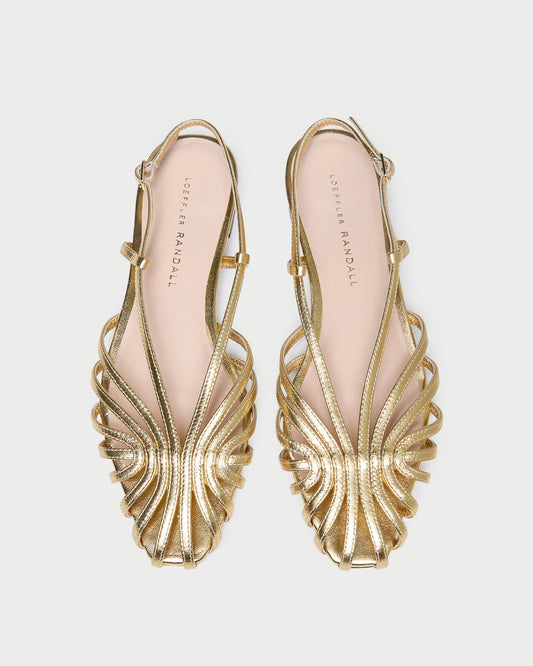 Loeffler Randall Essential - Devon Gold Slingback Sandal