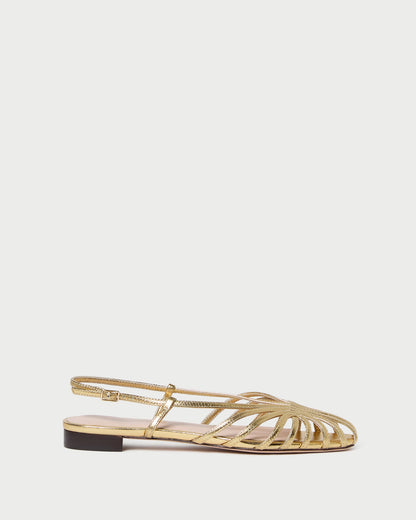 Loeffler Randall Essential - Devon Gold Slingback Sandal
