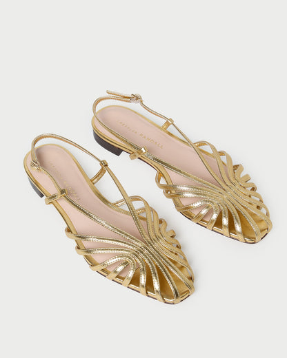 Loeffler Randall Essential - Devon Gold Slingback Sandal