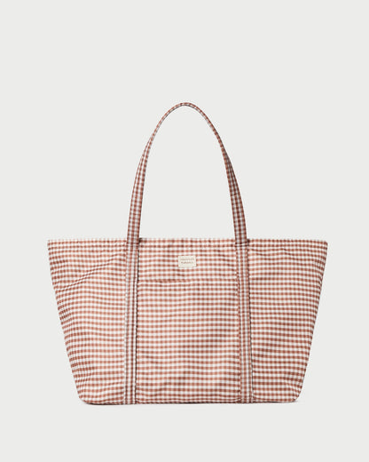 Loeffler Randall Signature - Dina Brown Gingham Travel Tote