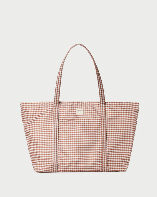 Loeffler Randall Signature - Dina Brown Gingham Travel Tote