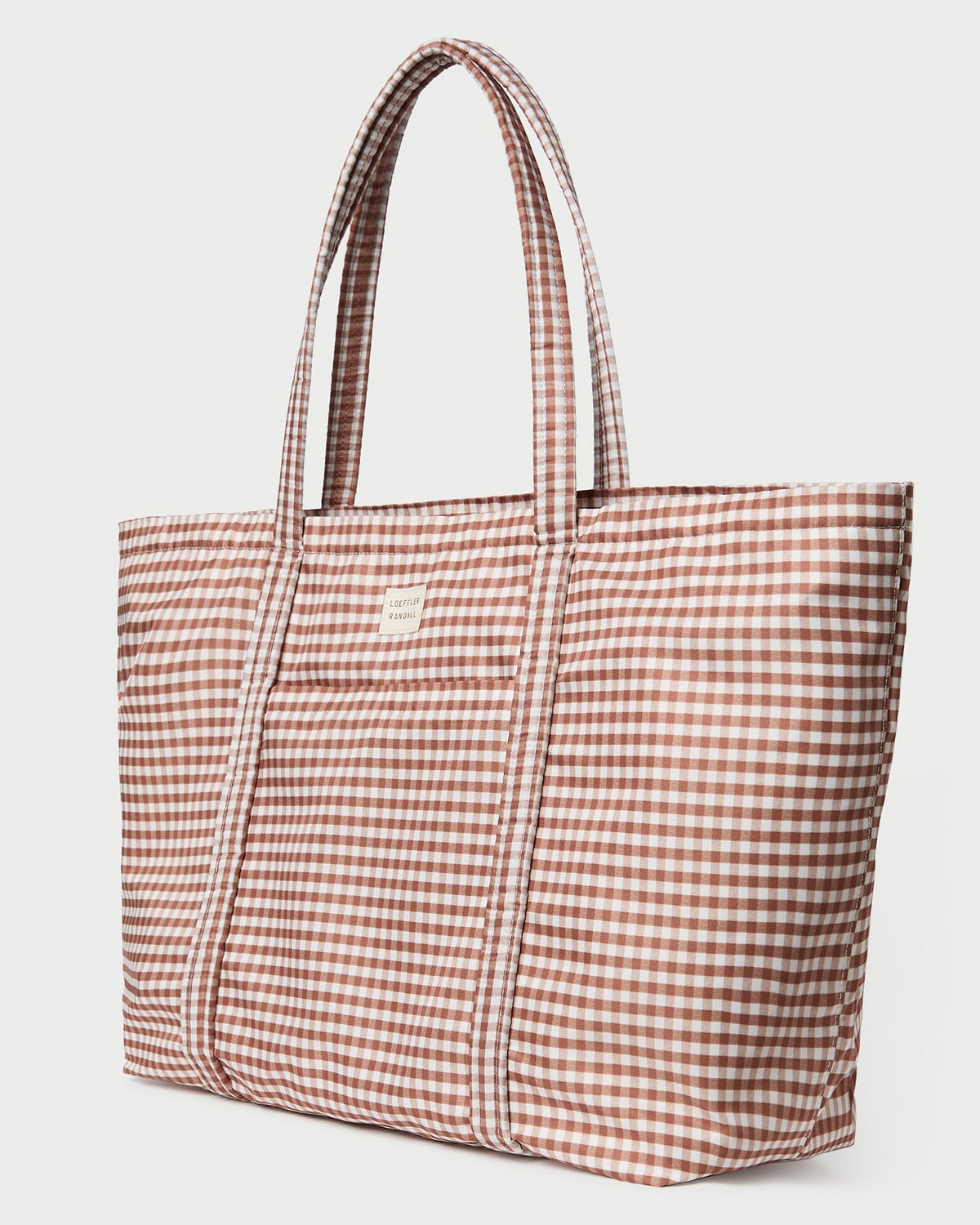 Loeffler Randall Signature - Dina Brown Gingham Travel Tote