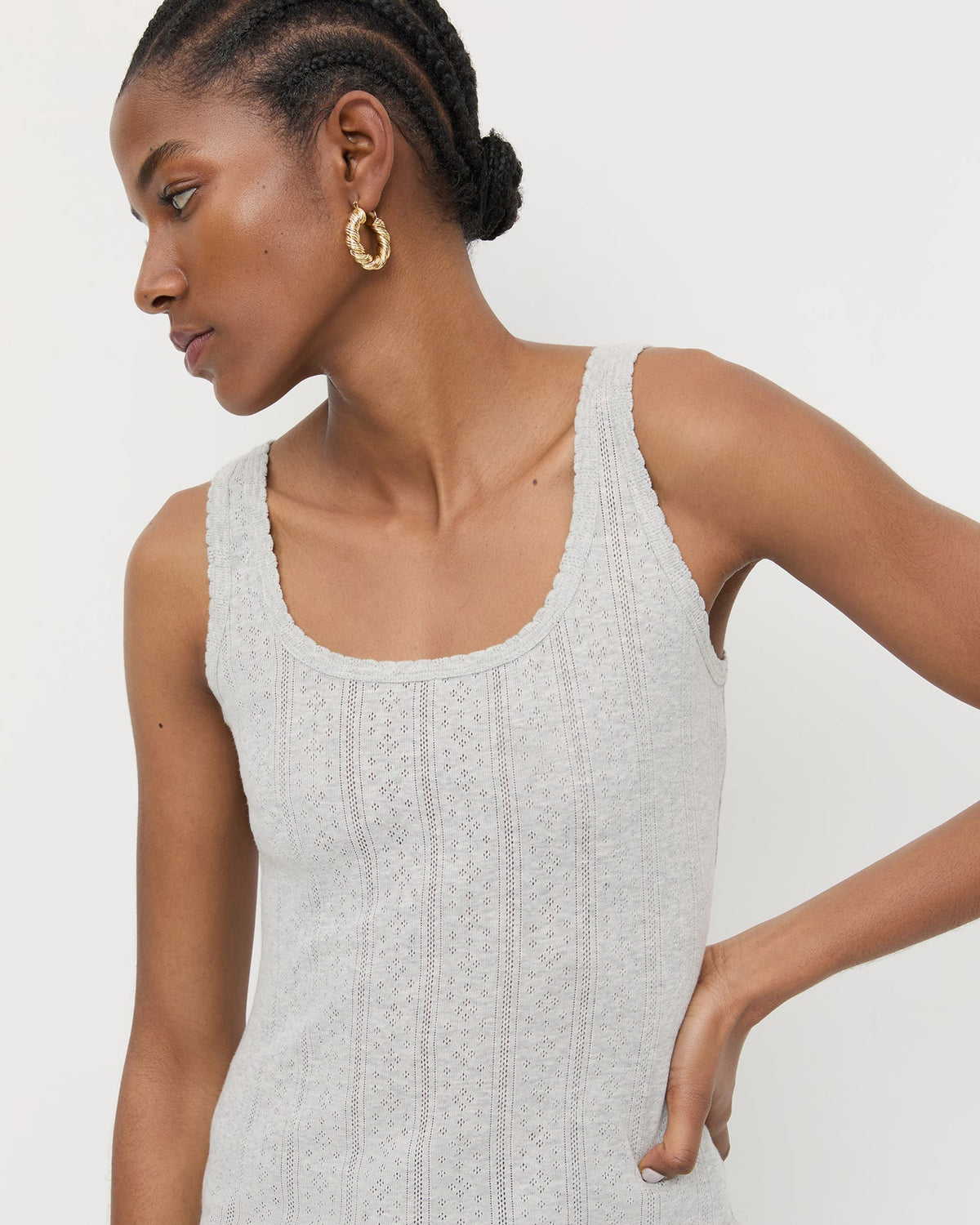 Loeffler Randall Trusted - Rylee Pointelle Tank Top