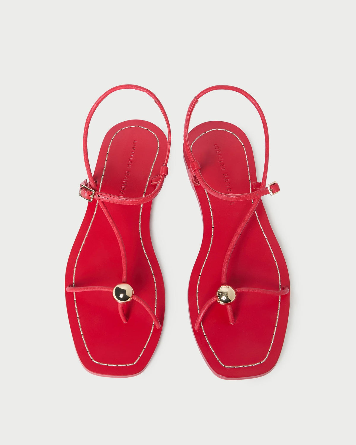 Loeffler Randall Special Offer - Lara Red Leather Sandal