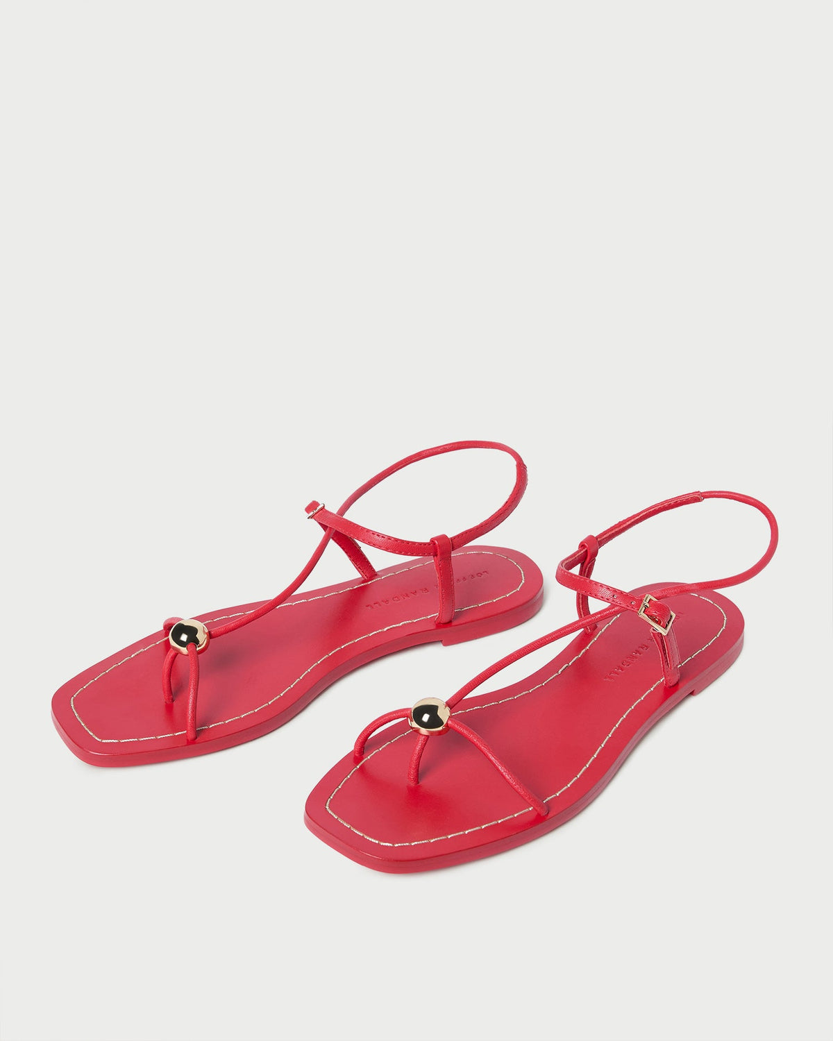 Loeffler Randall Special Offer - Lara Red Leather Sandal