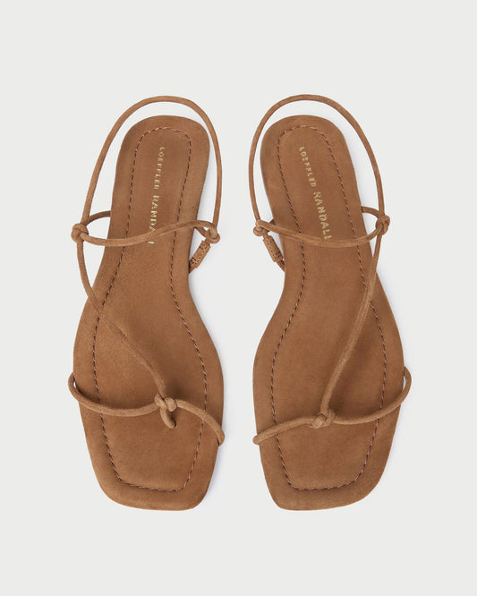Loeffler Randall Best Seller - Eleanor Cacao Suede Strappy Sandal