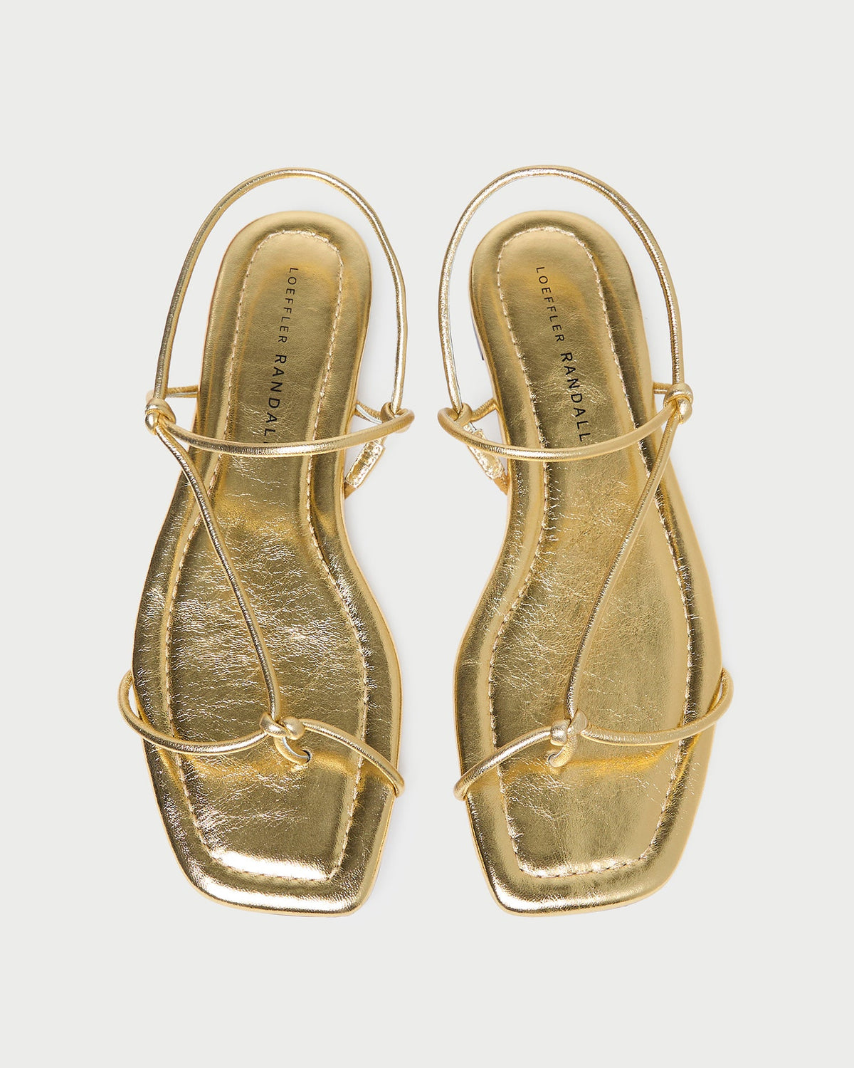 Loeffler Randall Latest - Eleanor Gold Strappy Sandal