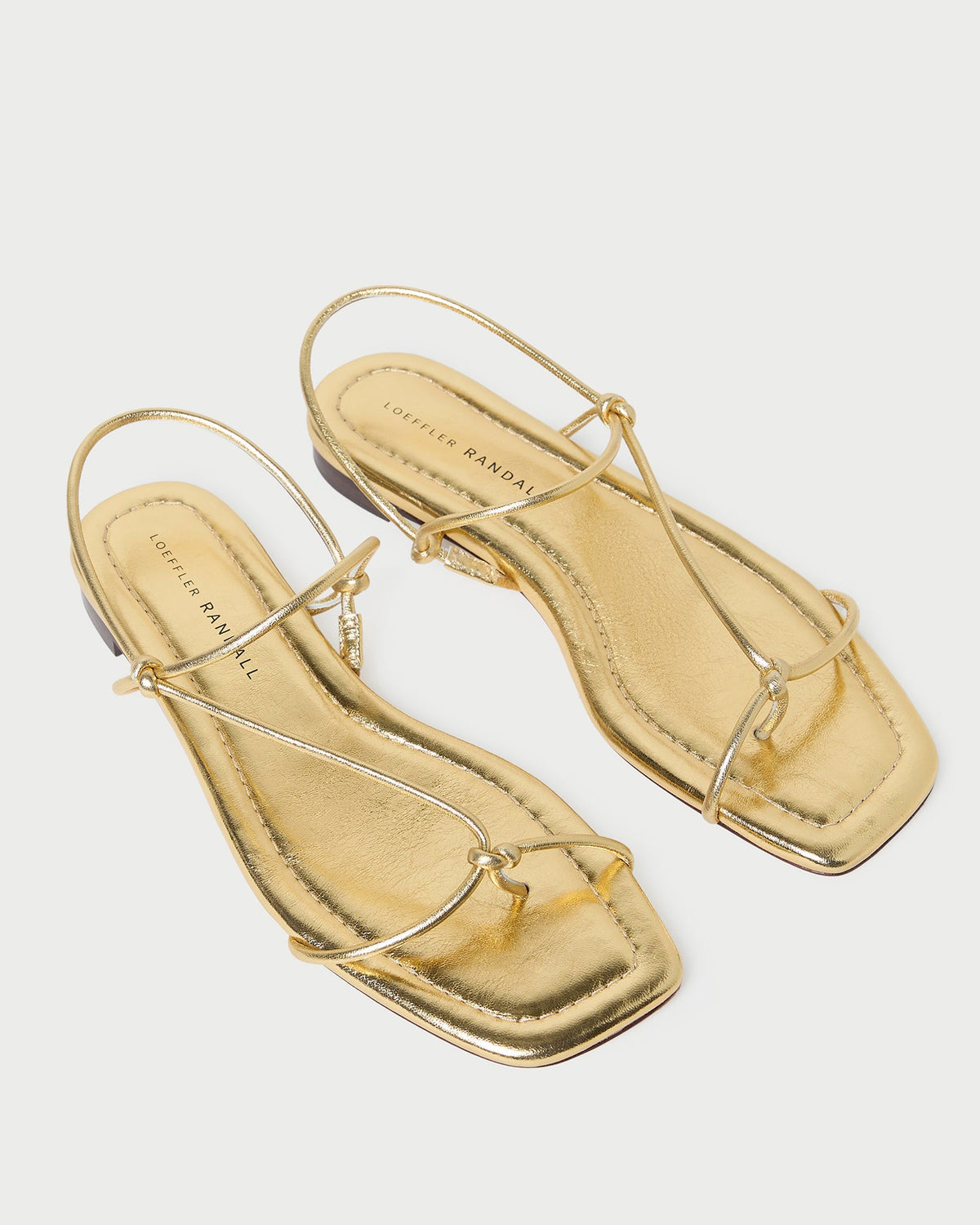 Loeffler Randall Latest - Eleanor Gold Strappy Sandal