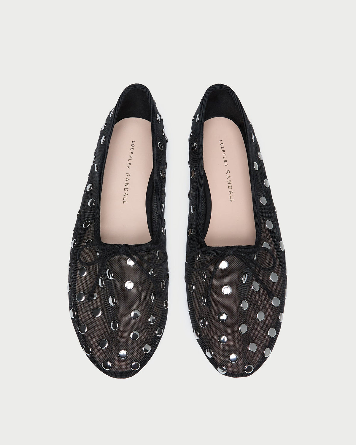 Loeffler Randall Popular - Landon Black/Silver Mesh Ballet Flat