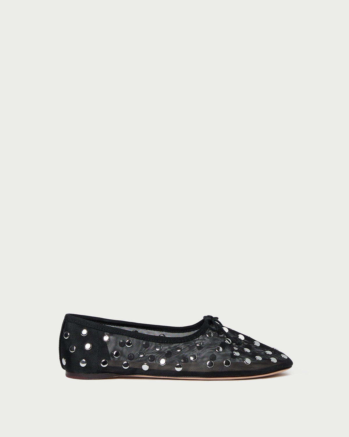 Loeffler Randall Popular - Landon Black/Silver Mesh Ballet Flat