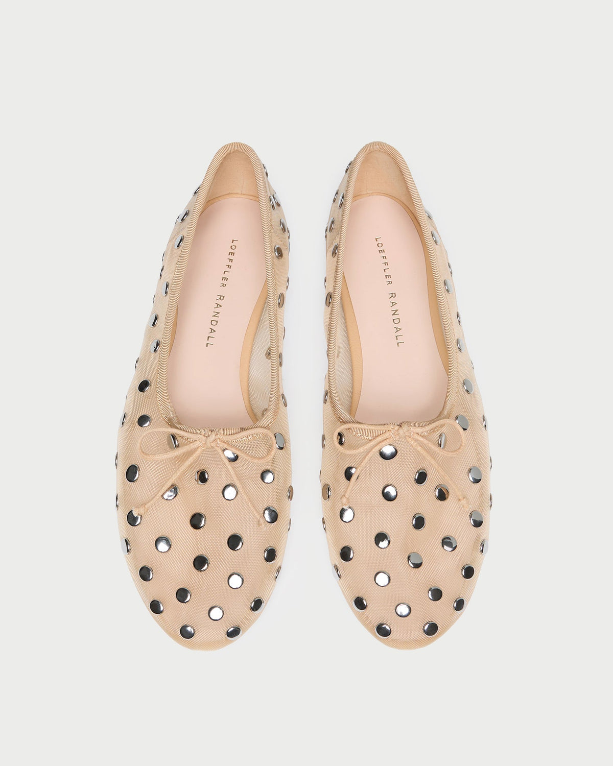 Loeffler Randall Everyday - Landon Caramel/Silver Mesh Ballet Flat