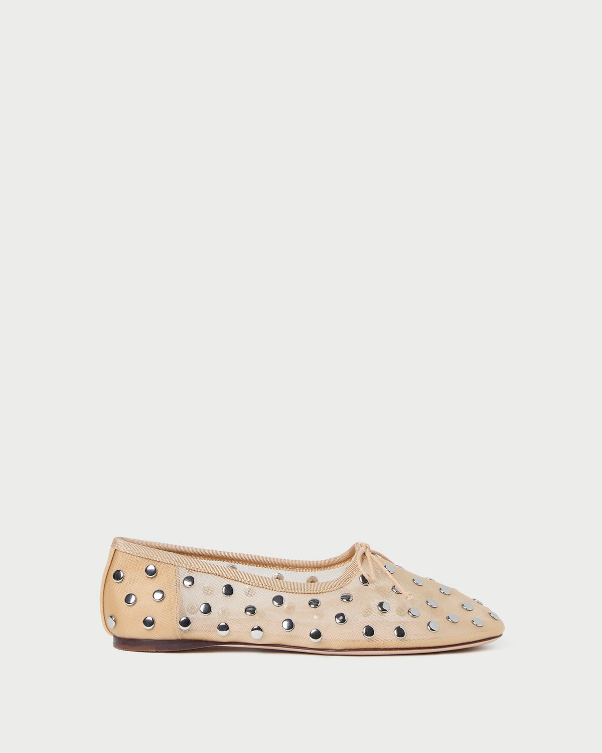 Loeffler Randall Everyday - Landon Caramel/Silver Mesh Ballet Flat