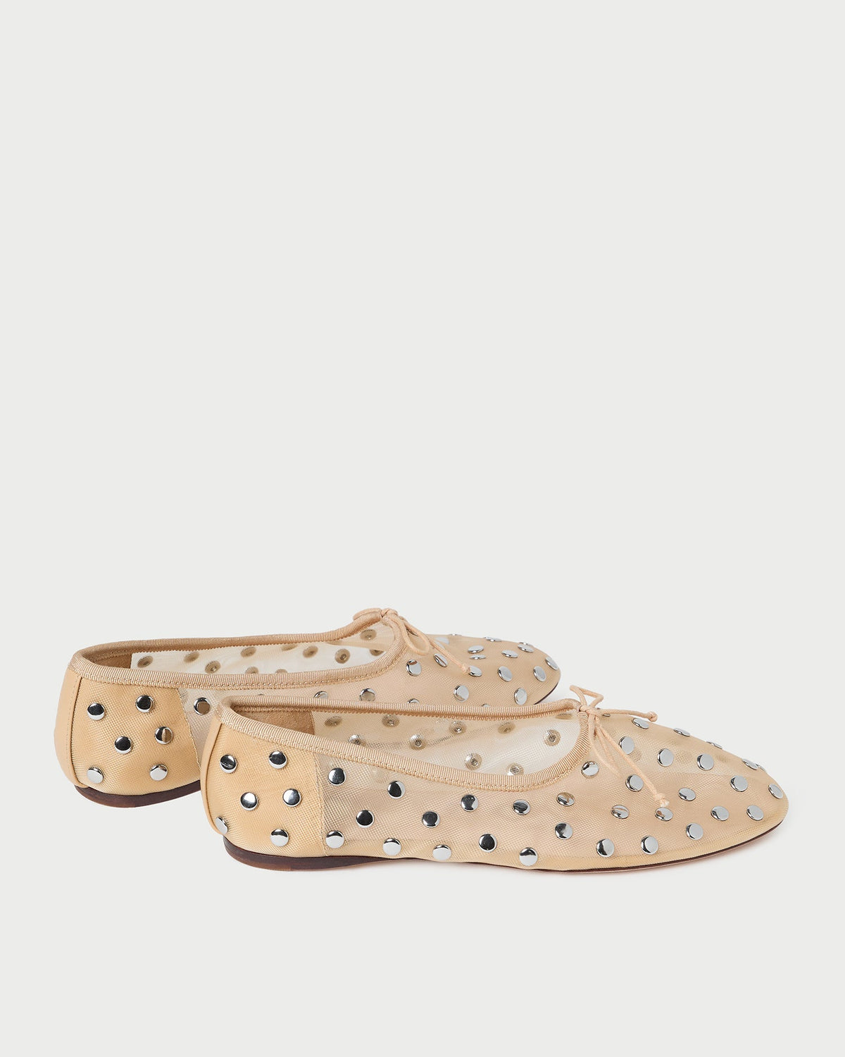 Loeffler Randall Everyday - Landon Caramel/Silver Mesh Ballet Flat