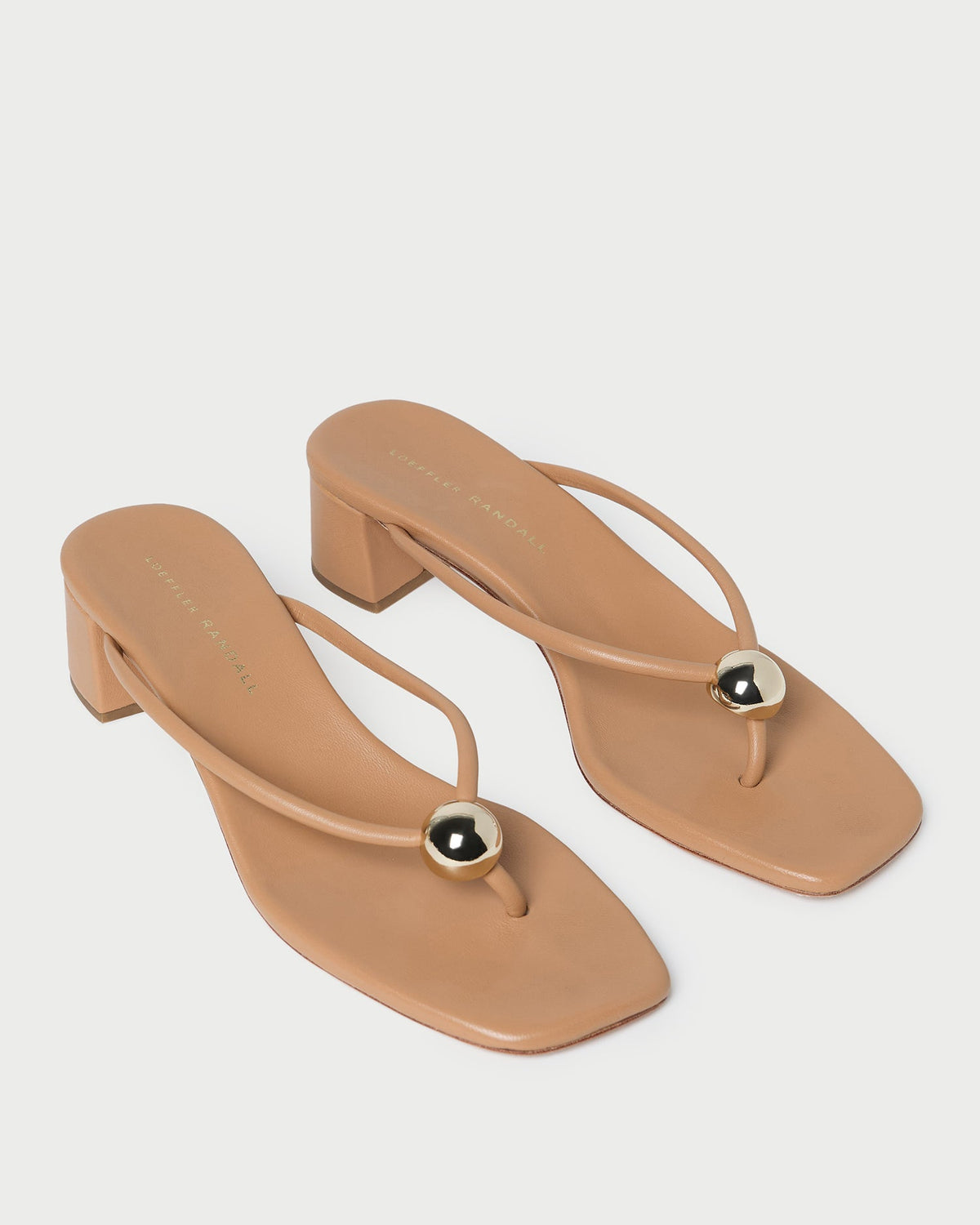 Loeffler Randall Deals - Odessa Dune Leather Heeled Sandal