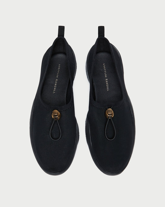 Loeffler Randall Signature - Raina Black Mesh Flat