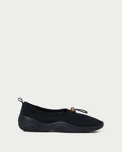 Loeffler Randall Signature - Raina Black Mesh Flat