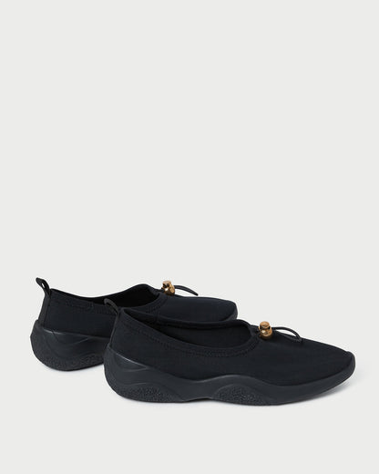 Loeffler Randall Signature - Raina Black Mesh Flat