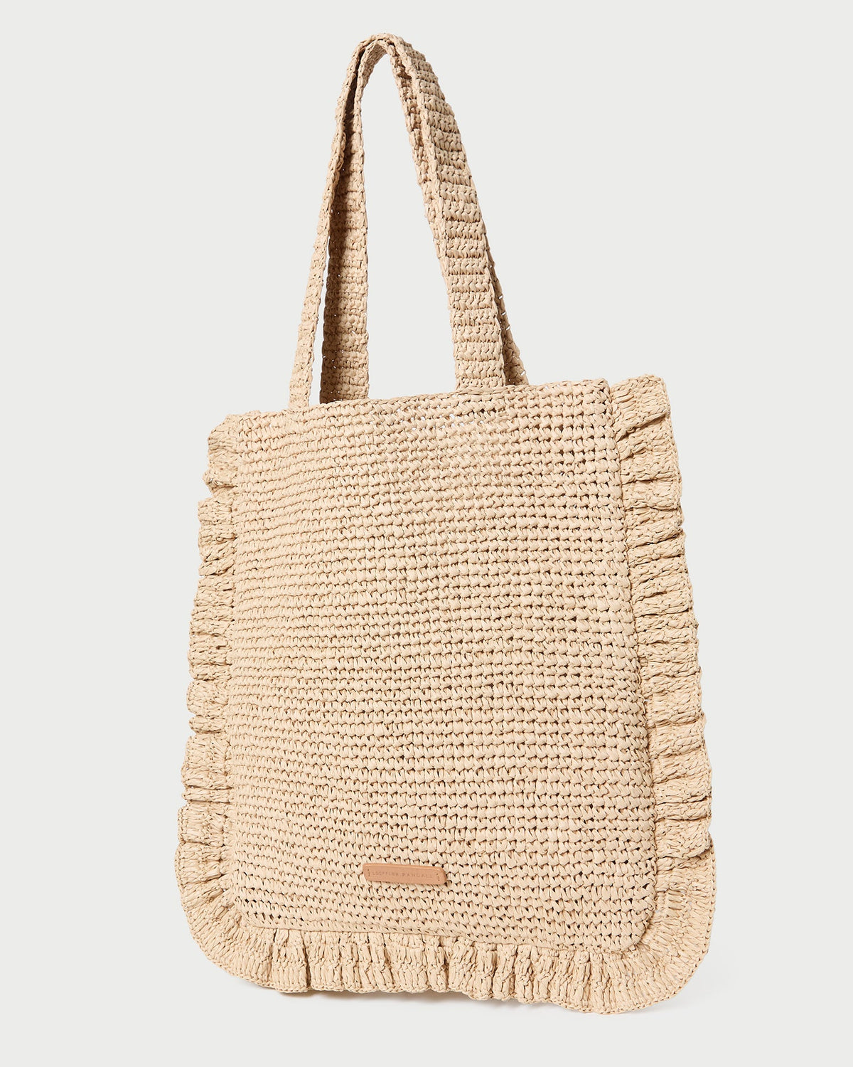 Loeffler Randall Featured - Justine Natural Crochet Ruffle Tote