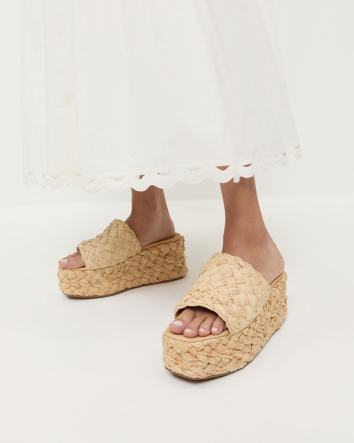 Loeffler Randall Customer Favorite - Aaron Natural Braided Straw Mule