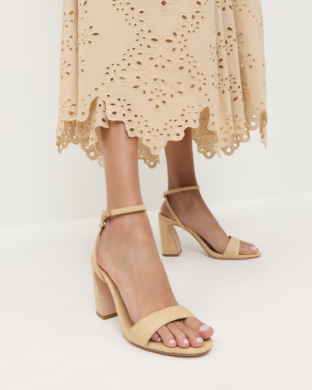 Loeffler Randall Best Seller - Malia Natural Curved-Heel Sandal