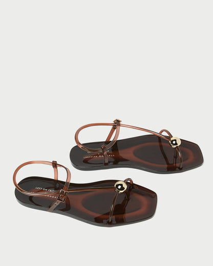 Loeffler Randall Trending - Dana Brown Strappy Jelly Sandal