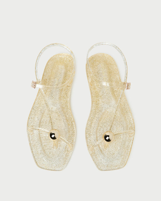 Loeffler Randall Great Value - Dana Champagne Strappy Jelly Sandal