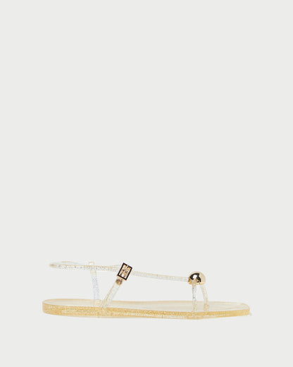 Loeffler Randall Great Value - Dana Champagne Strappy Jelly Sandal